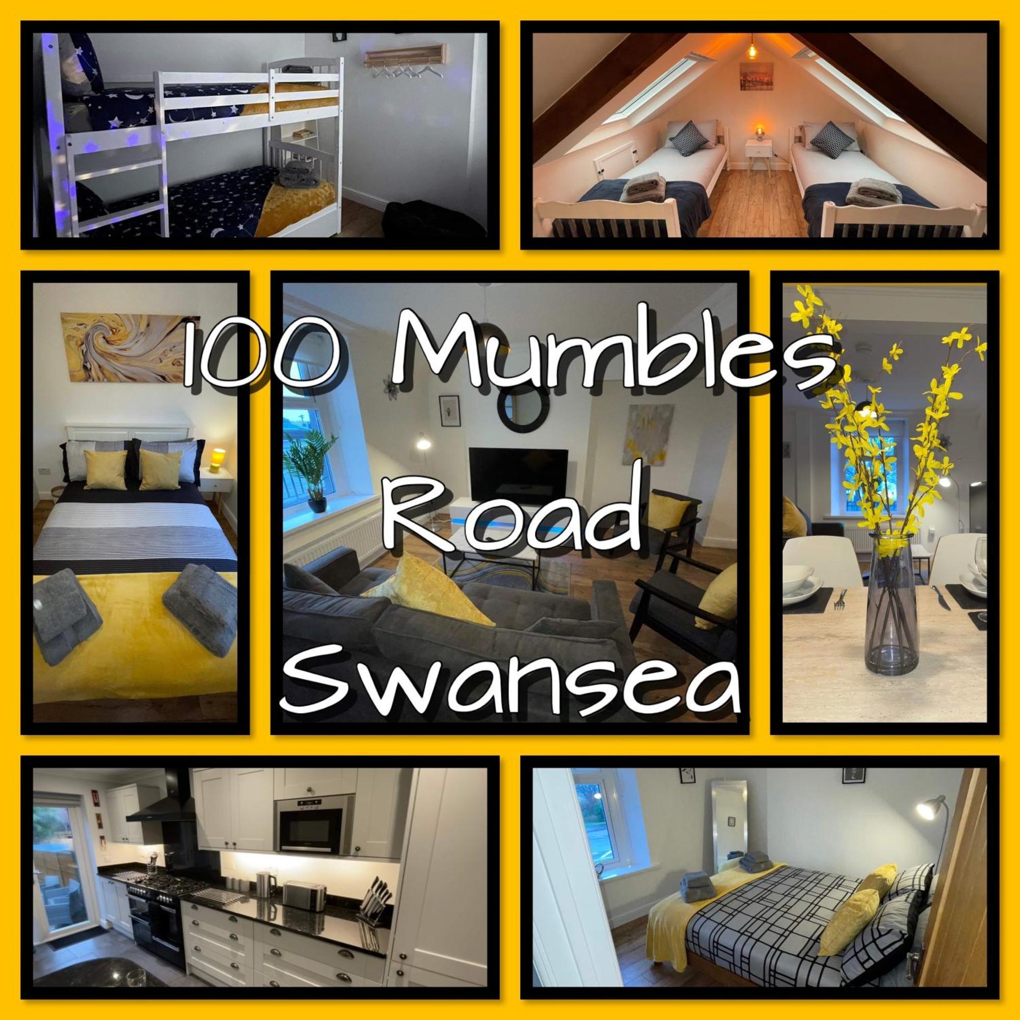 Casa One Hundred - A Beautiful 4 Bed House On The Beach Front Swansea Eksteriør billede